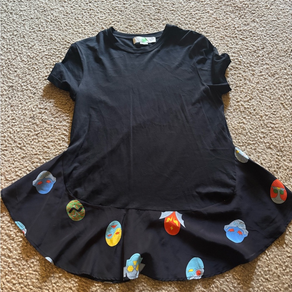 Stella McCartney Black Short Sleeve Superhero